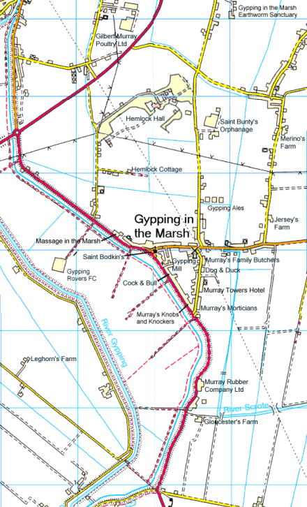 Map of Gypping in the Marsh
