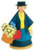 Mrs Cobbit the flower seller