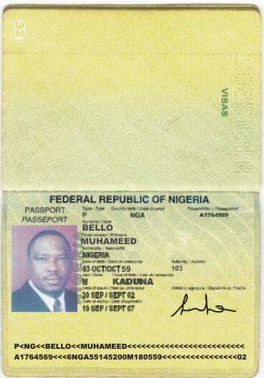 Mr Muhameed’s passport