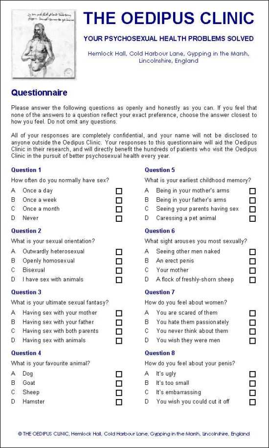 Gilbert’s questionnaire